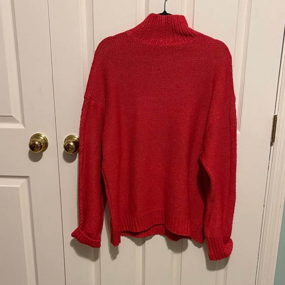 St. John's Bay Red Turtleneck Sweater - Picture 3 of 4